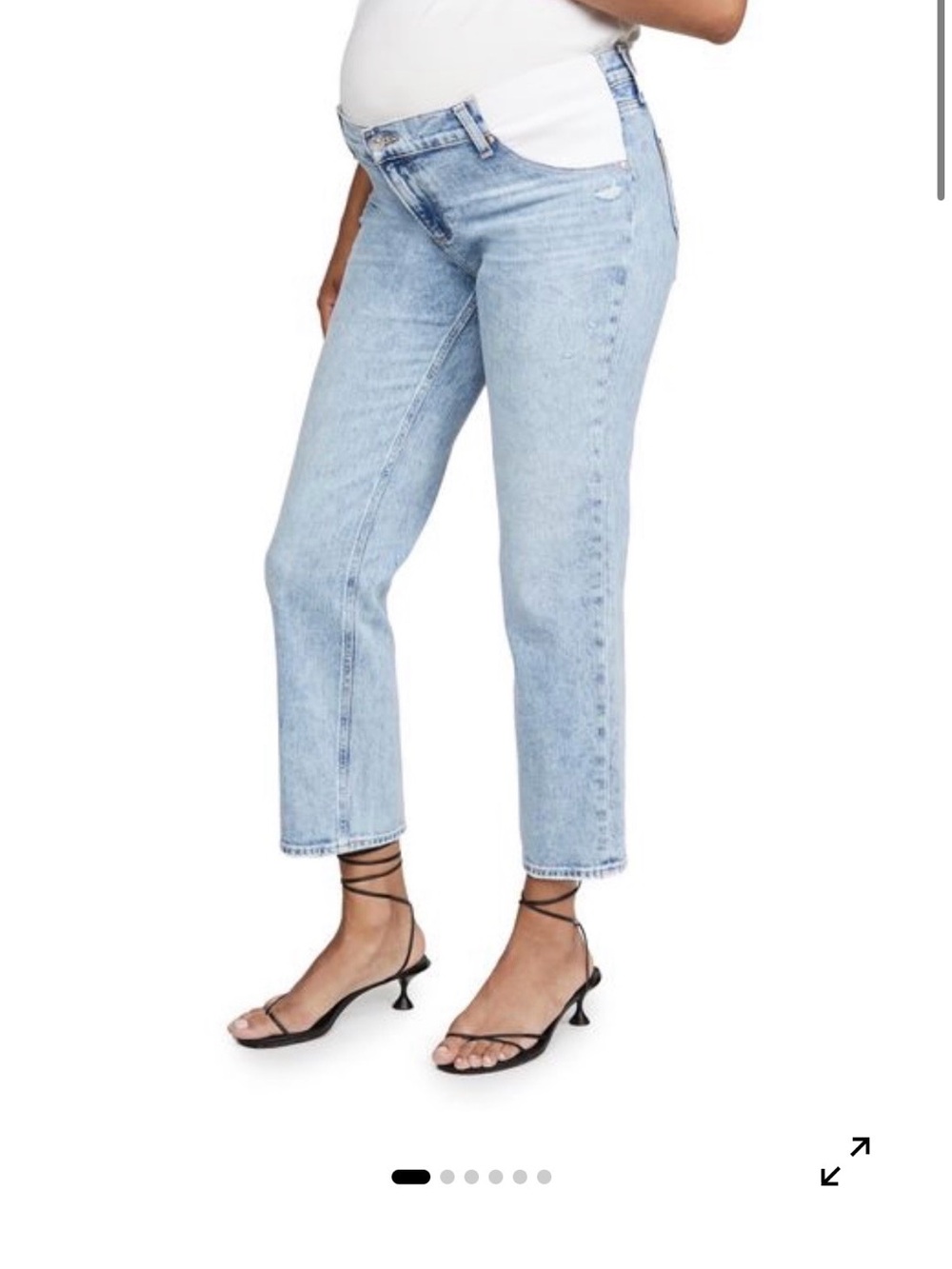 PAIGE Noella Straight Maternity Jeans